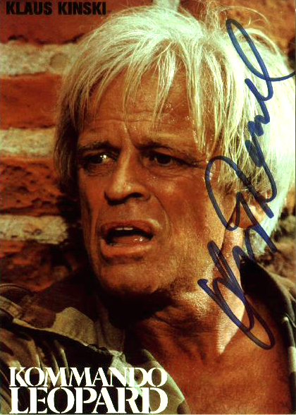 ORIGINAL KINSKI-AUTOGRAMM